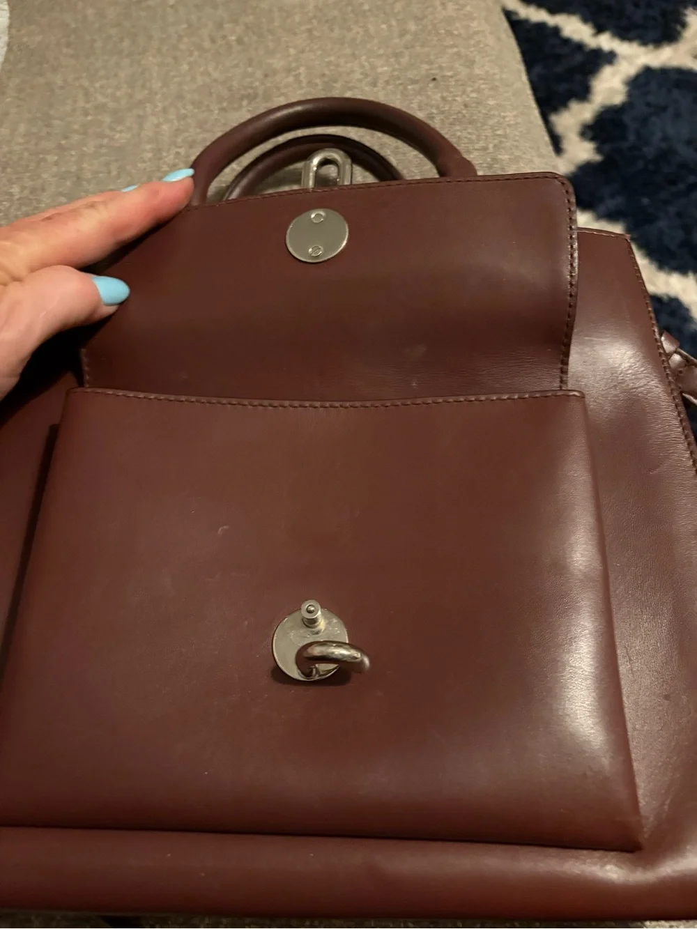 Balenciaga burgundy Satchel